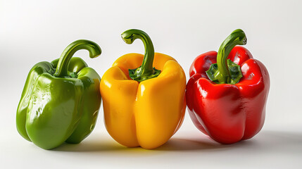 Poster - pepper on isolated white background.