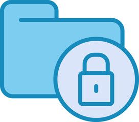 Poster - Secure Folder Vector Icon