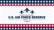 Happy Birthday US AIR Force Reserve wallpaper with shapes and typography. Happy Birthday US AIR Force Reserve, background
