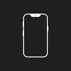 Canvas Print - mobile phone icon vector