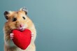 Tender Hamster Embrace: Paw-sitive Vibes, AI Generative

