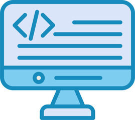 Canvas Print - Programming Language Vector Icon