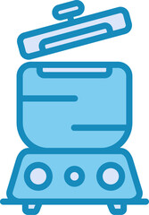 Sticker - Steamer Vector Icon