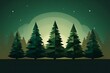 a low poly pine trees