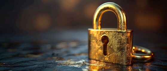 Leinwandbilder - An illustrator's concept of a 3D locked padlock with a password and a golden lock. Cybersecurity and privacy concept. Cartoon creative icon design for a web and app isolated on white background. 3D