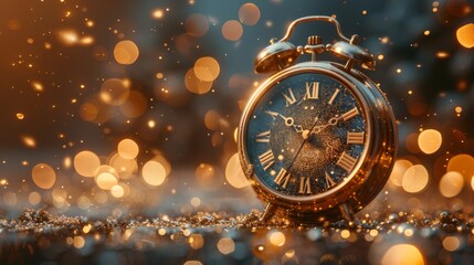 Wall Mural - Countdown To Midnight - Abstract Defocused Background - 2023 New Year