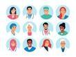 © Macrovector - Health worker hand-drawn cartoon avatar set