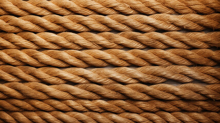 Wall Mural - interweaving of brown ropes, background, texture of laces, surface of the material