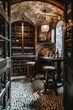 Luxury wine cellar degustation