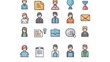 © Radetdararith - human resources icon set