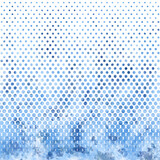 Fototapeta Dinusie - illustration of a halftone background with gradient and watercolor splashes on white