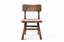 A Wooden Chair With A Backrest