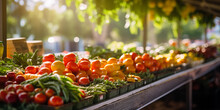 Regional Organic Shop, Farmers Market, Vegetarian, Vegan Food Background.