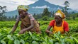 © we360designs - Two Women Picking Tea Leaves in Plantation