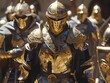 Group of Men in Armor Standing Together