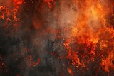 Fototapeta Miasto - Burning flame background. AI technology generated image