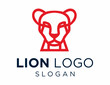 Logo about Lion on a white background. created using the CorelDraw application.