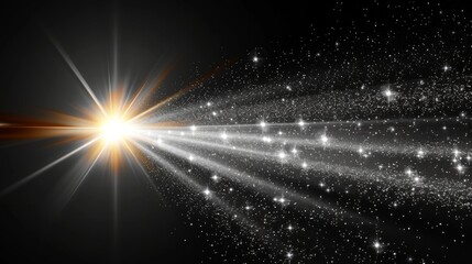 Poster - Spectacular lens flare light effect modern of transparent sunlight.