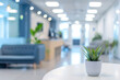 Blurred background of a light modern office interior