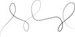 Spiral dashed line. Element design
