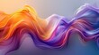 abstract background with gradient wave design in shades of purple, orange and blue