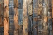 Various Textured Wooden Planks Background - Rustic Reclaimed Old Wood Abstract for Interior Design