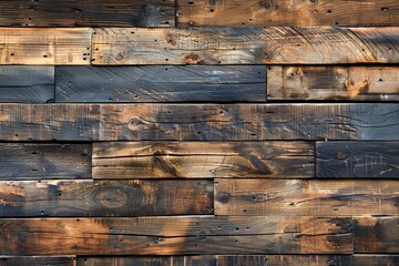 Wall Mural - Vintage Wooden Planks Background with Rustic Aged Textured Pattern for Architecture and Design