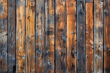 Wall Mural - Vintage Wooden Plank Texture Background in High Resolution – Weathered Rustic Wood Surface with Natural Patterns