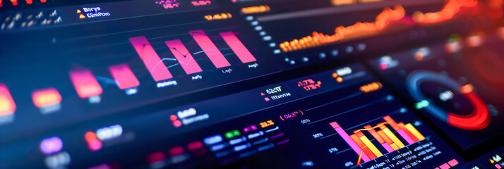 A close-up shot of a digital marketing dashboard showing customer behavior data, illustrating the use of analytics in client-centric strategies