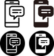 © maru - スマホ　メッセージ　アイコンセット