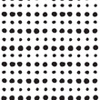 Pattern with black dots on white