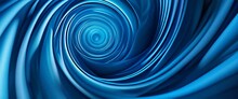 Abstract Blue Hypnotic Swirl Pattern Background