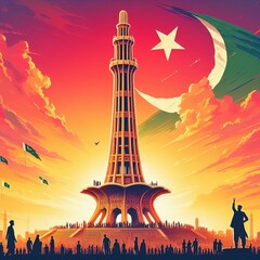 Pakistan Day  Minar e pakistan 