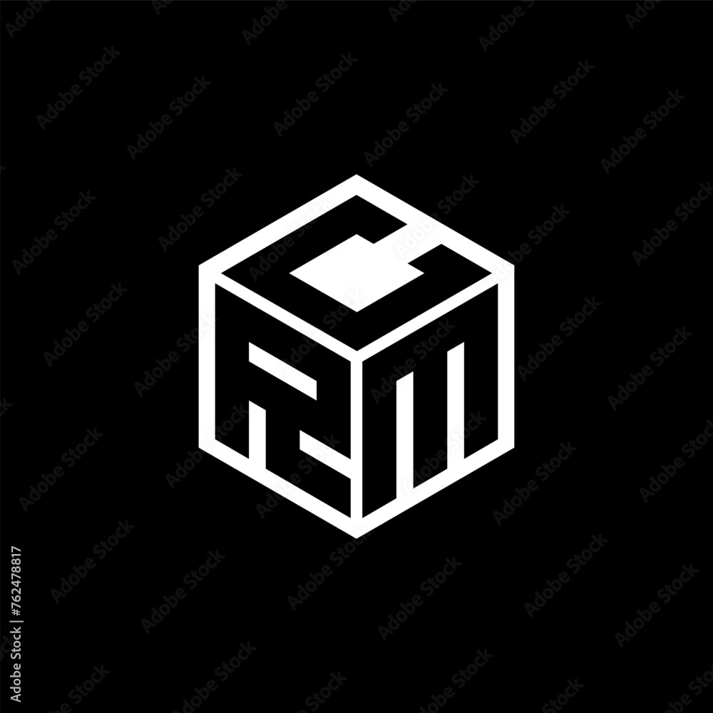 RMC letter logo design in illustration. Vector logo, calligraphy ...