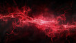 © Archi - Red plasma lightning in black background, computer generated abstract background, 3D rendering