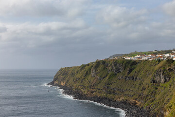 Wall Mural - Coastline in Relva near Ponta Delgada. Sao Miguel island, Azores, Portugal