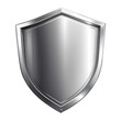 © Shilpi - a silver metal shield on Isolated transparent background png. generated with AI