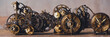 Steampunk Clockwork: An intricate mechanism blending gears, cogs, vintage brass elements, evoking Victorian-era technology. Generative AI