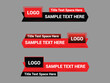 © Rubbble - Lower Third Graphic Genius Template Kit Red Color.