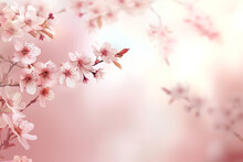 부드러운 색감의 벚꽃배경