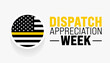 dispatcher appreciation week or Public Safety Telecommunicators Week background design template.