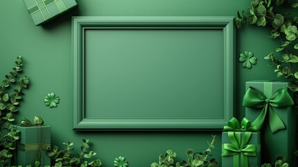 Poster - st patricks day decoration frame