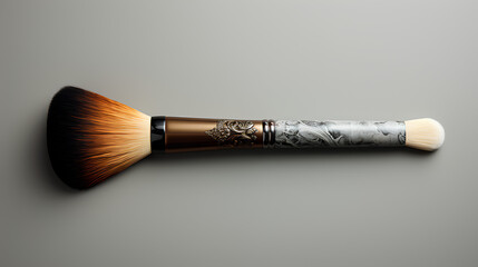 Wall Mural - Paint brush, it is on a gray background