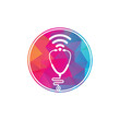 © umerkhan - Stethoscope Wifi Medical Logo Icon Design. Stethoscope with wifi signals icon.