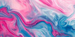 Abstract background with pink and blue liquid paint swirls