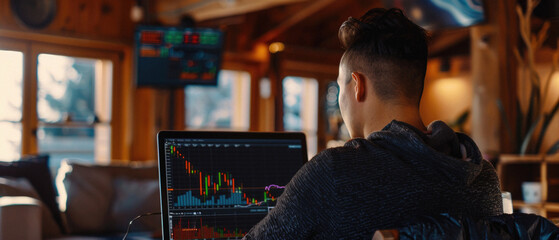 Wall Mural - Stock trading investor, financial advisor or bank analyst working analysing exchange market charts report document with pen in hand investing money in finances market analysing data on paper, closeup.