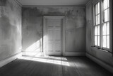 Fototapeta Do przedpokoju - old abandoned room door