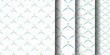 Set of seamless geometric pattern. Elegant simple fashion fabric print. Vector repeating tile texture. Roof tiling or fish squama shapes motif for wallpaper, textile, curtain.