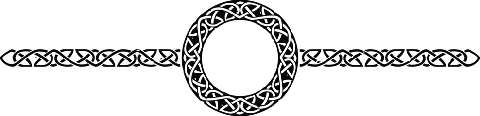 Wall Mural - Ornate Celtic Pattern Circle Header