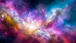Colorful space galaxy cloud nebula. Stary night cosmos. Universe science astronomy. Supernova